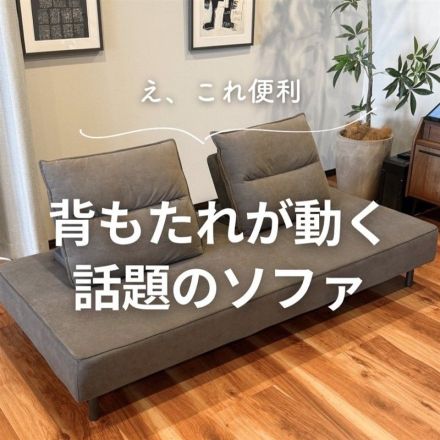 え、これ便利！背もたれが動く話題のソファ