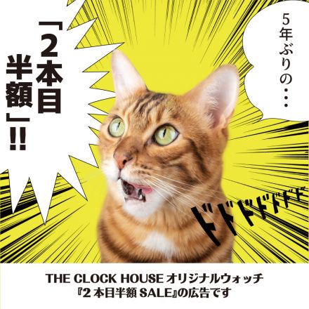 THE CLOCK HOUSEオリジナルウォッチ『2本目半額SALE』