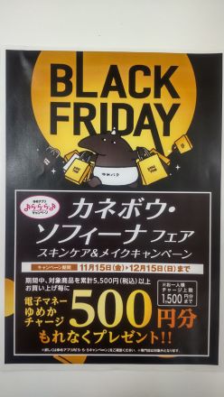 BLACK FRIDAY カネボウ・ソフィーナフェア