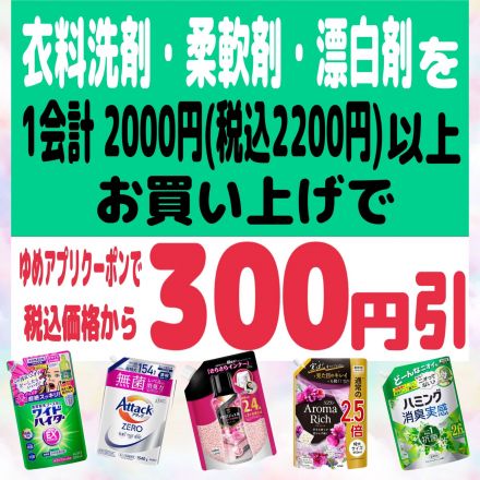 衣料洗剤がお買い得!!!