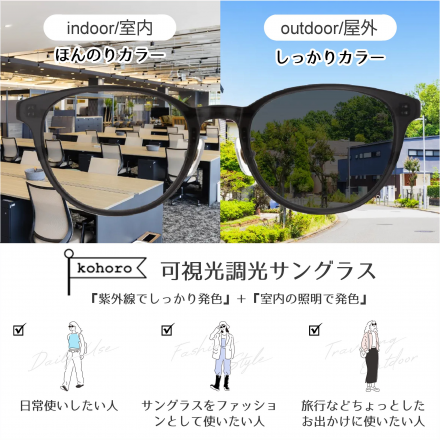 1F NITTA　可視光調光サングラス