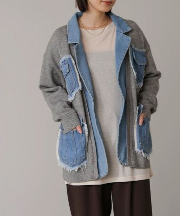 【Boujeloud】スタッフおすすめデニム×ニットアウター