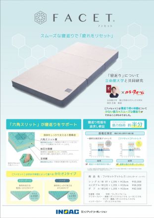 体圧分散で人気！イノアック「ファセット　マットレス」期間限定15％OFF