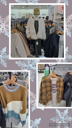 ニットやアウター新作入荷してます