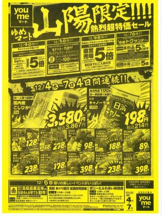 お買い得チラシ