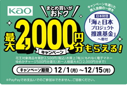 花王フェア　冬のらららキャンペーン始まりました！！