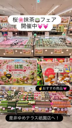 春の桜・抹茶フェア開催中！