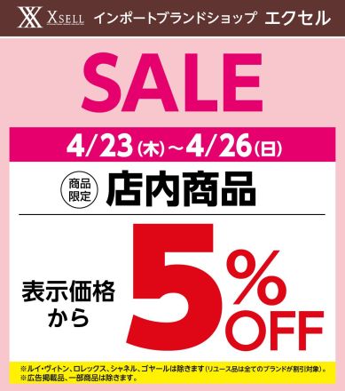 2階　インポートブランドショップ　エクセルからのご案内