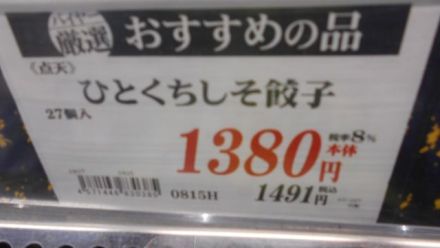 大阪北新地の「点天」餃子販売中（期間限定企画）_