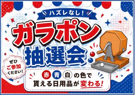 ダンボール迷路&宝探し　ガラポン抽選会