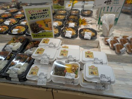 本日のオススメお弁当　高菜めし弁当（とり天）