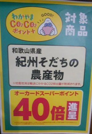 ＣＯ2ＣＯ２ポイント「和歌山県産　みかん・柿」が追加になりました！！_