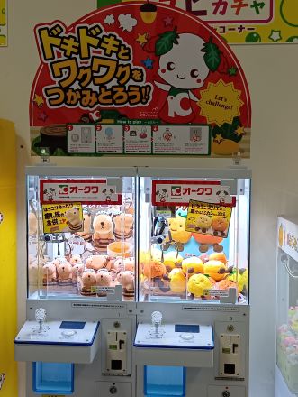 【NEW】オークワ湯浅店のユピガチャコーナーにクレーンゲーム機が登場しました_